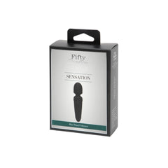 Fifty Shades of Grey Sensation Rechargeable Mini Wand Vibrator Black