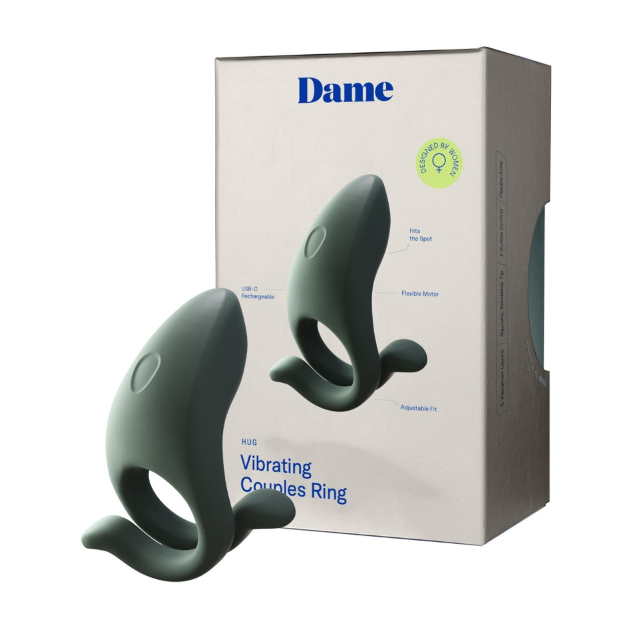 Dame Hug Vibrating Couples Ring