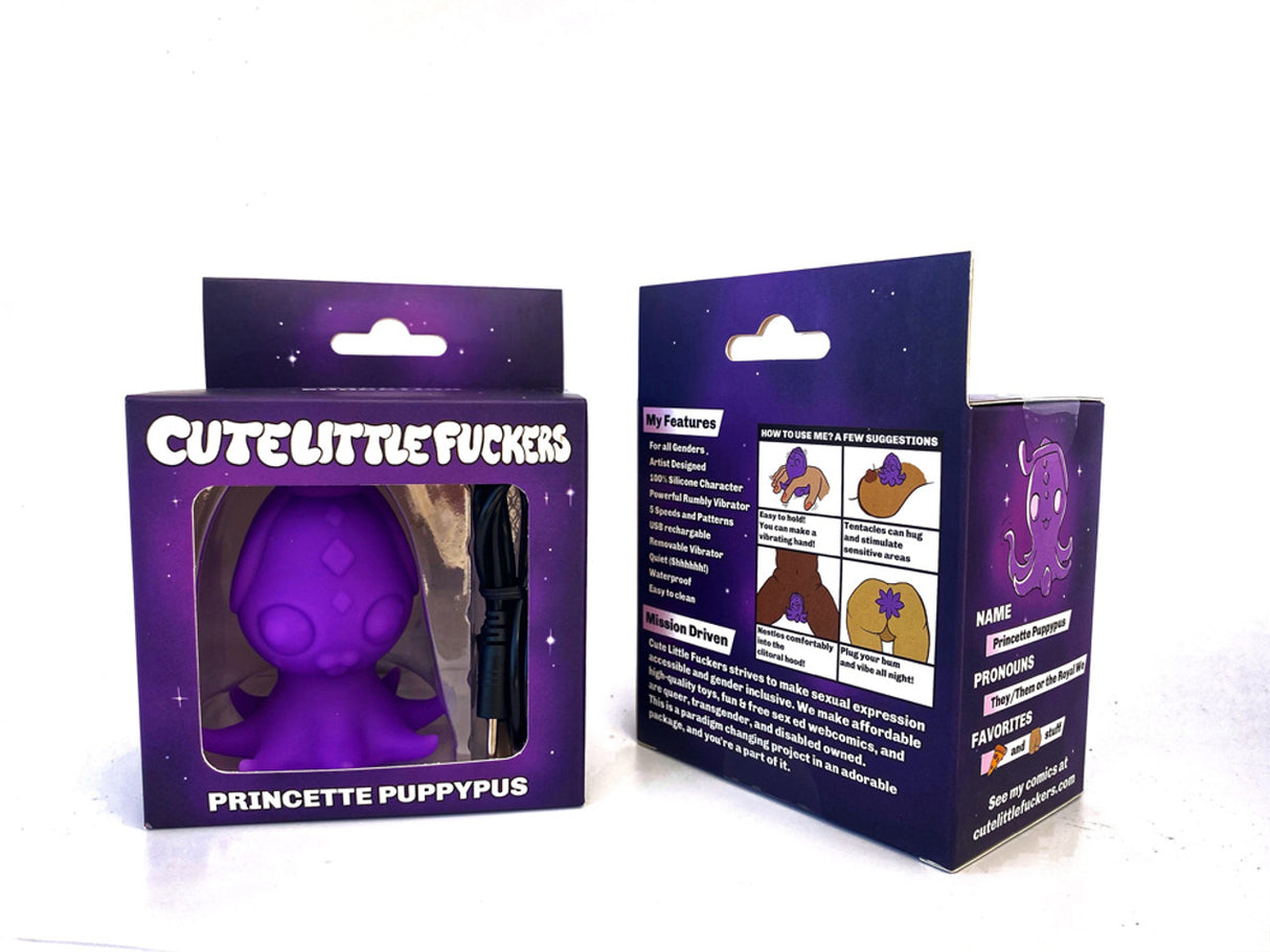 Cute Little F uckers Princette Puppypus Butt Plug Purple