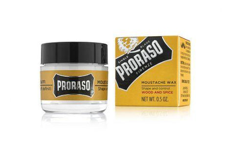 Proraso Wood & Spice Moustache Wax  15ml.