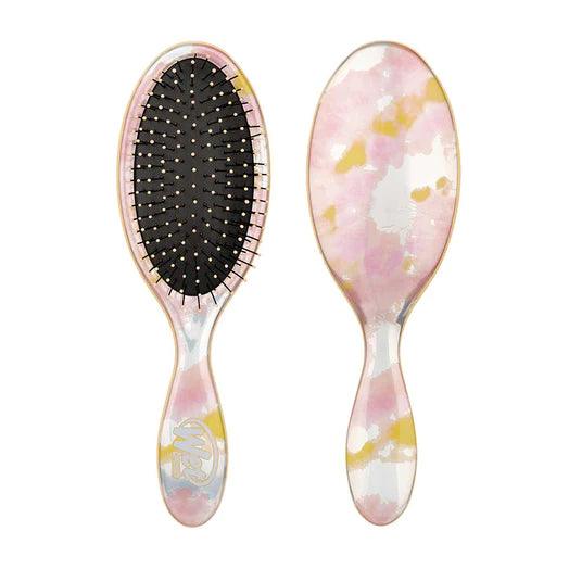 Wet Brush Watercolour Tie Dye Detangler Brush Peach.