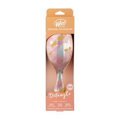 Wet Brush Watercolour Tie Dye Detangler Brush Peach.