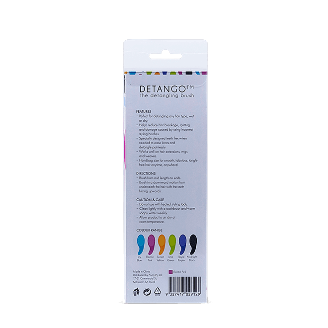Detango The Detangling Brush Electric Pink