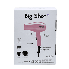 Fusion Big Shot Travel Hair Dryer In Baby Pink
