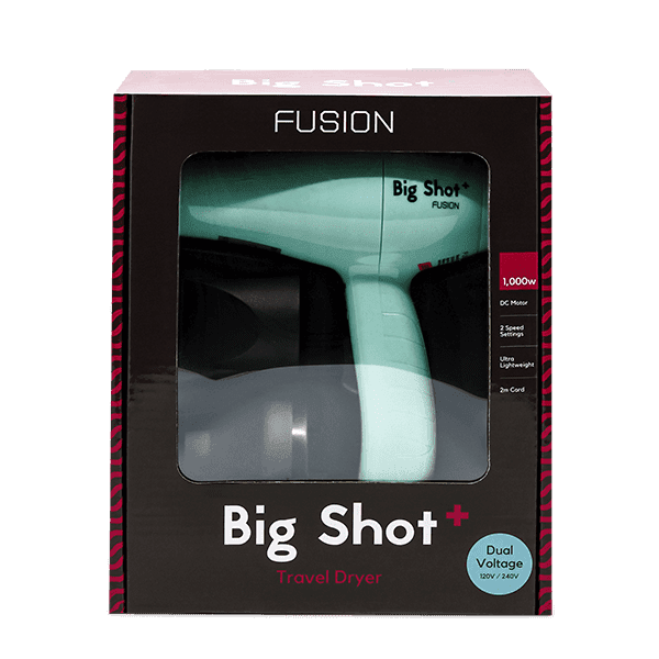 Fusion Big Shot Travel Hair Dryer In Sky Blue