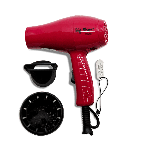 Fusion Big Shot Travel Hair Dryer In Hot Pink