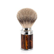 Muhle Traditional 31M108 Silvertip Fine Badger Brush Black Tortoiseshell Resin