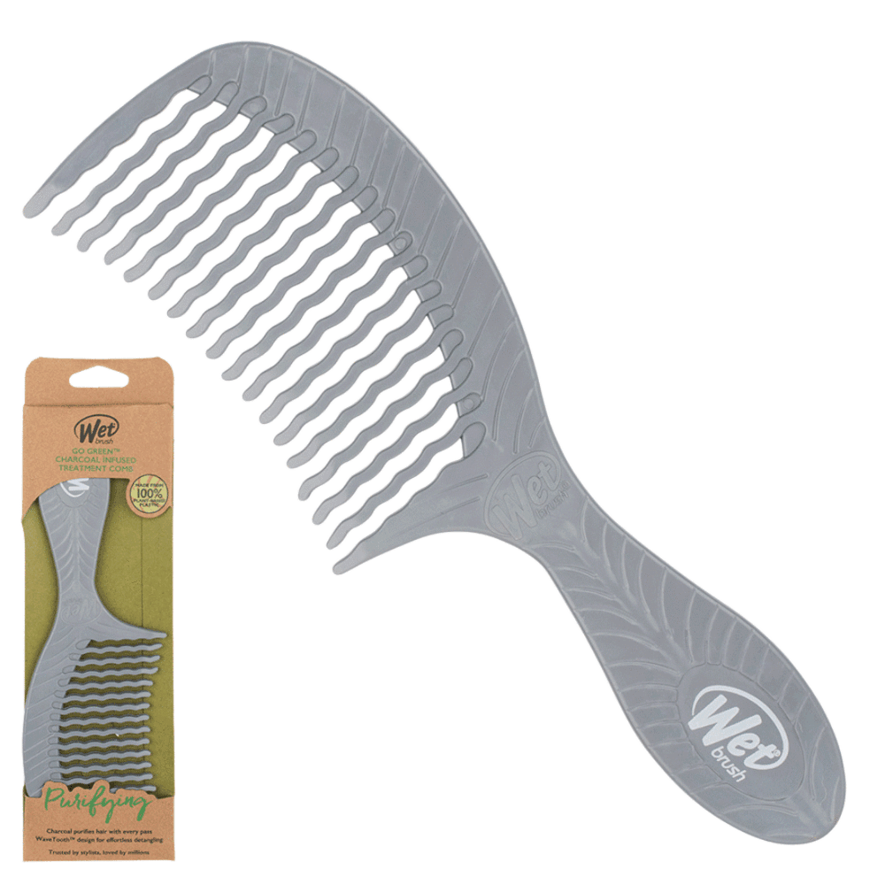 Wet Brush Go Green Detangling Comb - Charcoal