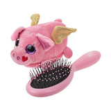 Wet Brush Plush Brush Detangler Flying Pig