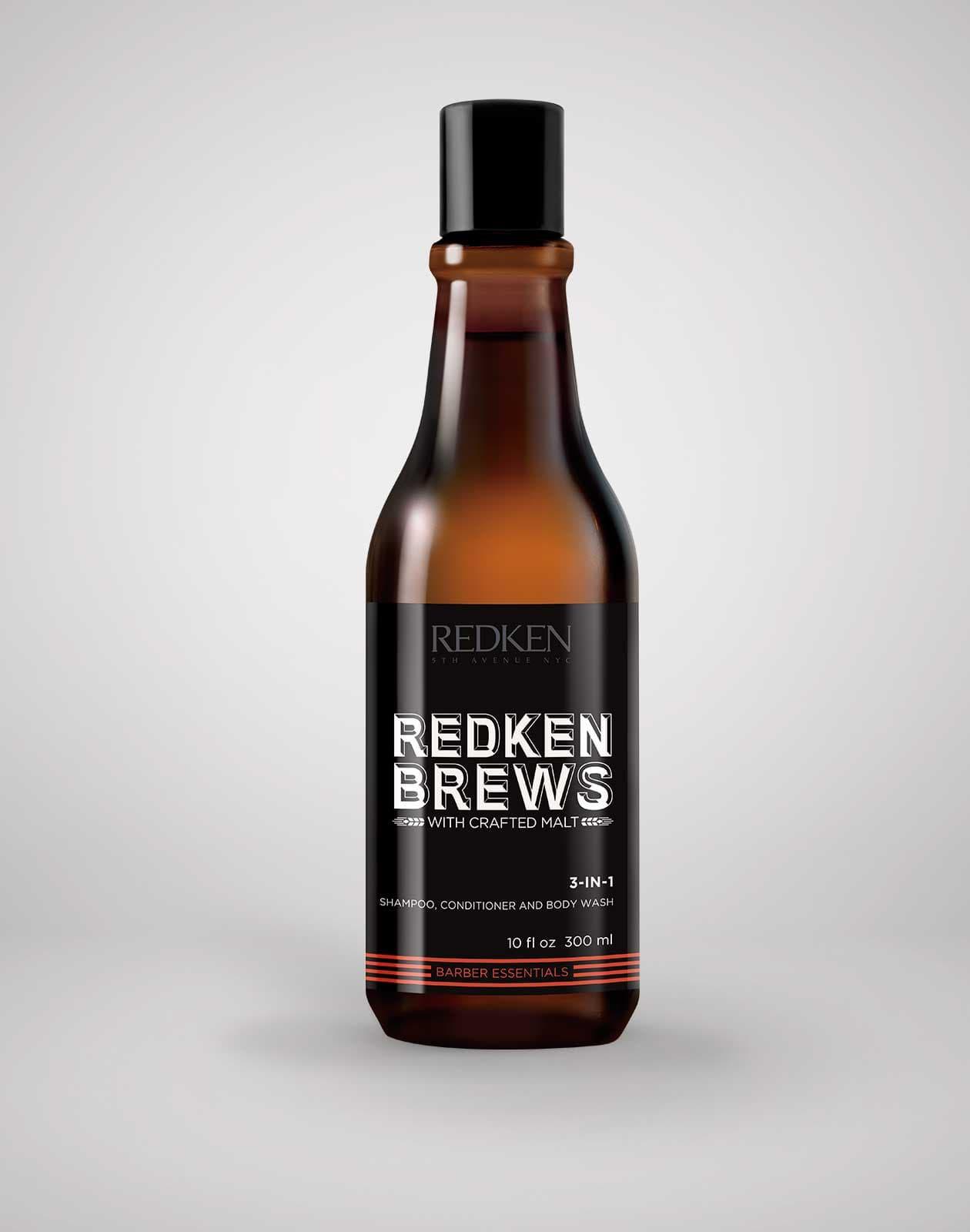 Redken Brews 3 in 1 Shampoo 300ml