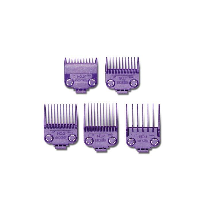 Andis Dual Magnet Comb Set for Master Cordless 5 pce Set #0 1 2 3 4.
