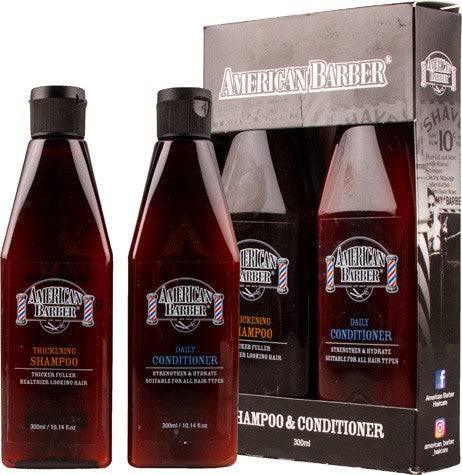 American Barber Thickening Shampoo & Conditioner Duo Pack 300ml