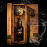 Captain Fawcett Ricki Hall Booze and Baccy Beard Oil and Moustache Wax Gift Set