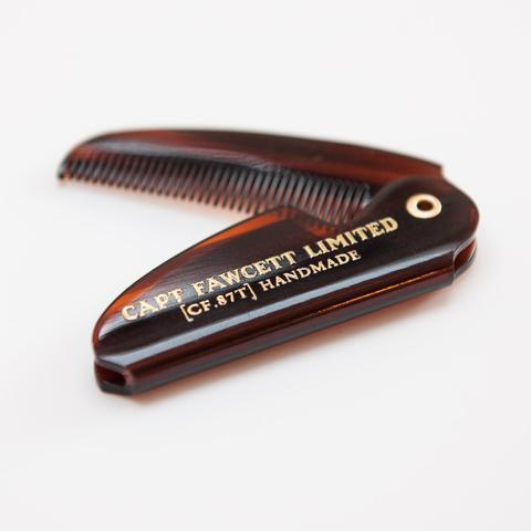 Captain Fawcett Expedition Mo Wax Folding Moustache Comb Set
