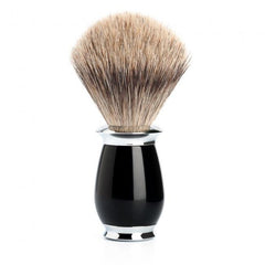 Muhle Puris t281 K 56Fine Badger Shaving Brush Black Resin
