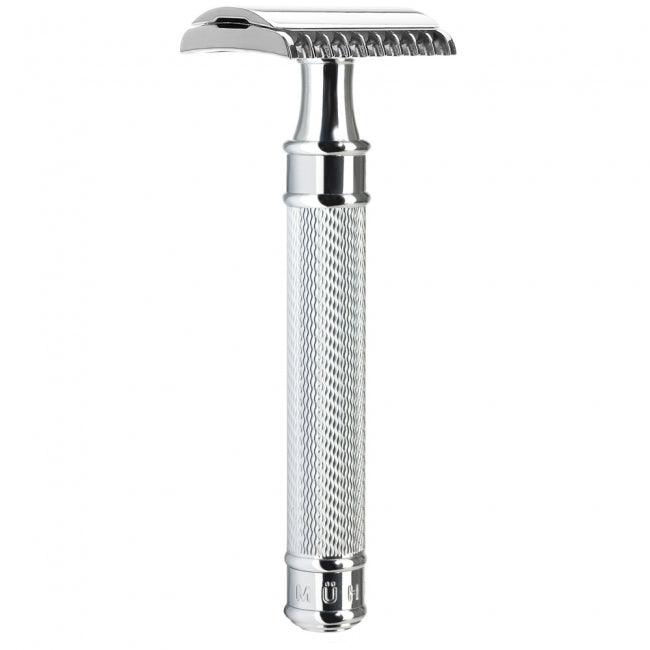 Muhle Traditional R41 Safety Razor Open Comb Chrome Plated Metal 41mm by 94mm