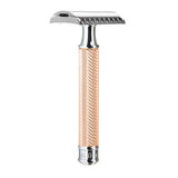 Muhle Traditional R41 Safety Razor Open Comb Rose Gold Plated Metal 43mm by 94mm