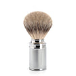 Muhle Traditional M89 Silvertip Fine Badger Brush Chrome Plated Metal 19mm