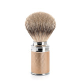 Muhle Traditional 31M89 Silvertip Fine Badger Brush Chrome Plated Rose Gold Metal
