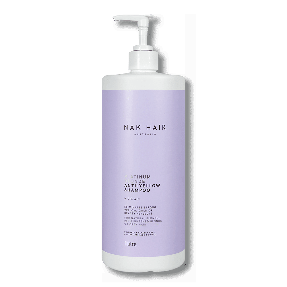 NAK Hair Platinum Blonde Anti Yellow Shampoo 1 Litre