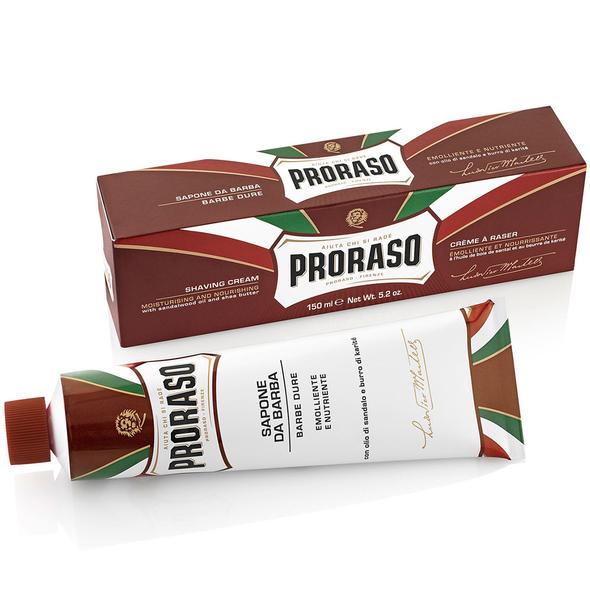 Proraso Shaving Cream Tube Sandalwood & Shea Butter (Red) 150ml