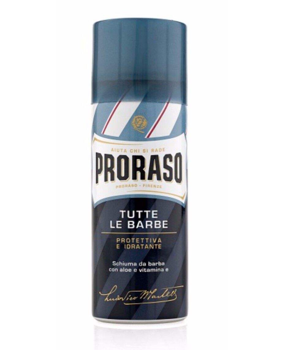 Proraso Protect Shave Foam Mini with Aloe Vera & Vitamin E (Blue) 50g