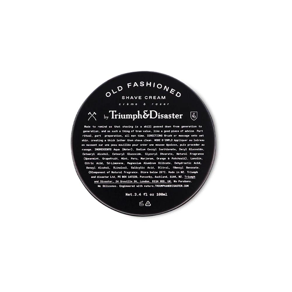 Triumph & Disaster Old Fashioned Shave Cream 100ml Jar.