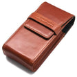 Truefitt and Hill Cologne Leather Travel Holder Tan