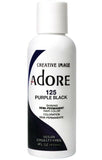 Adore Semi Permanent Hair Color 125 Purple Black 118ml