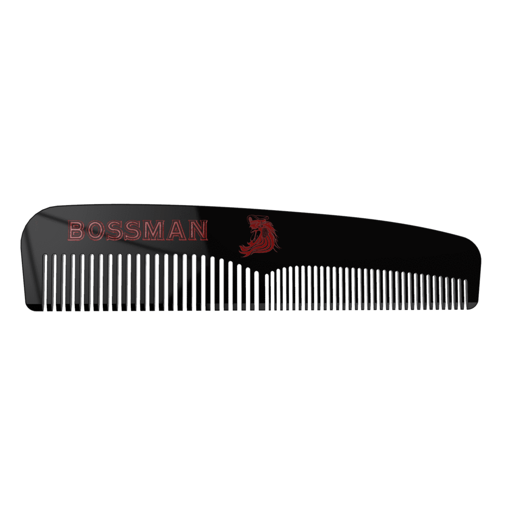 Bossman Set of 3 Acetate Beard Mustache Hair Combs