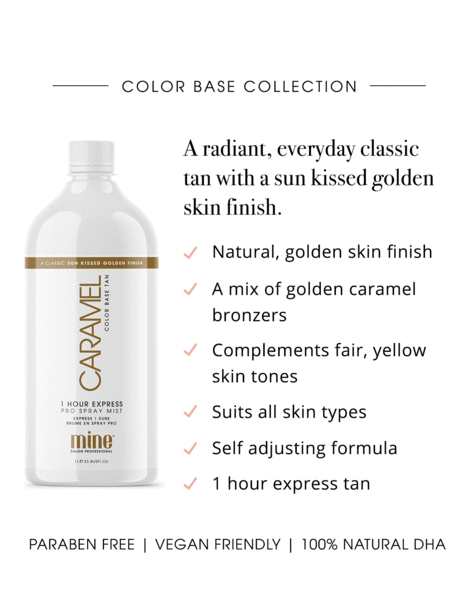 Minetan Caramel Pro Spray Mist 1 Litre