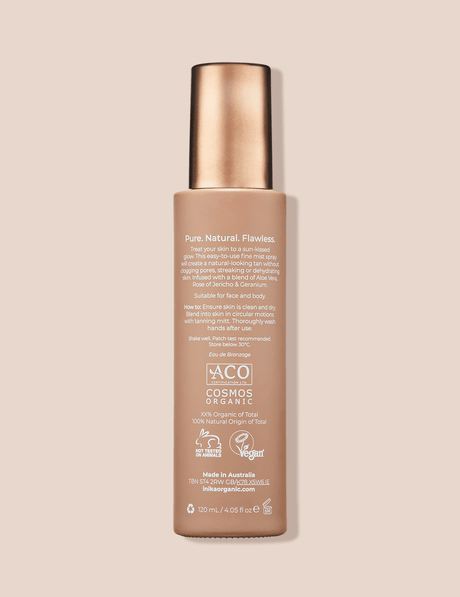 INIKA Organic Natural Tanning Mist 120ml.