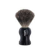 Muhle NOM (Muhle HJM P3S) Pure Badger Hair Shaving Brush Black Handle Plastic