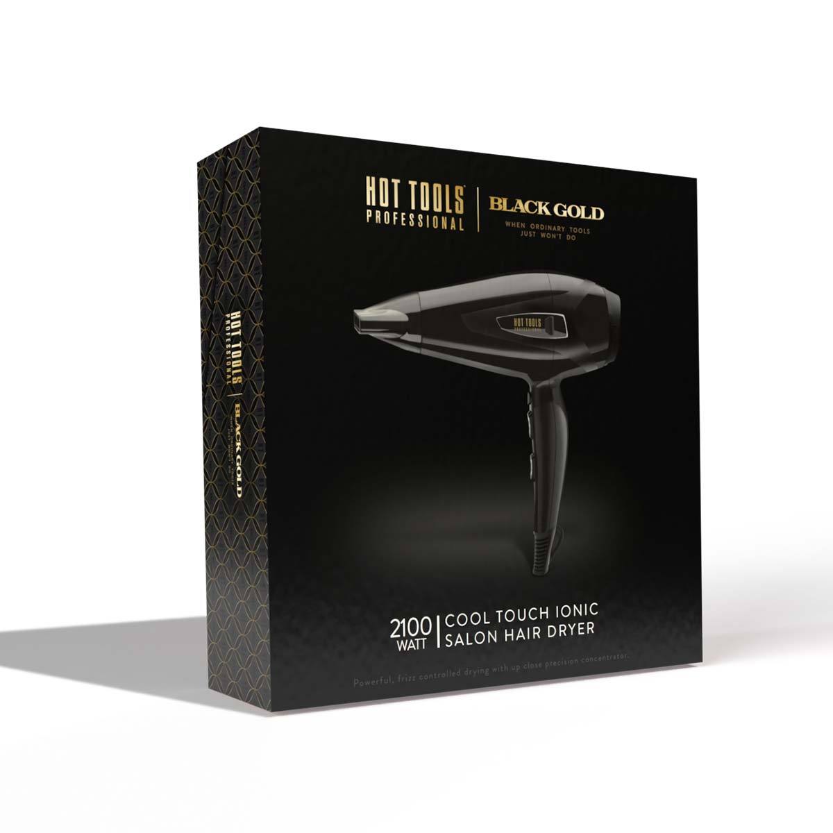 Hot Tools Black Gold Cool Touch Ionic Hair Dryer