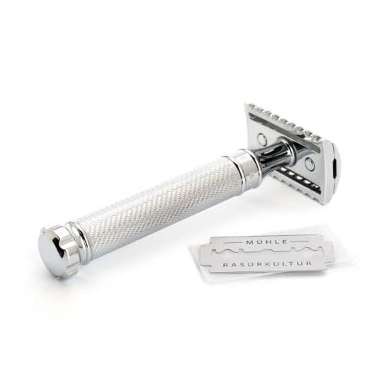 Muhle Traditional R41 Open Tooth Comb Safety Razor – Twist Razor Head Length - 41mm, Safety Razor Length - 107mm