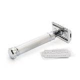 Muhle Traditional R41 Open Tooth Comb Safety Razor – Twist Razor Head Length - 41mm, Safety Razor Length - 107mm