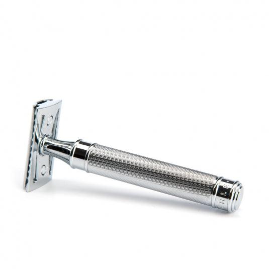 Muhle Traditional R89 Safety Razor Closed Comb Grande Chrome Plated Metal 41mm by 107mm