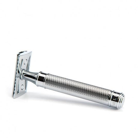 Muhle Traditional R89 Safety Razor Closed Comb Grande Chrome Plated Metal 41mm by 107mm