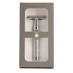 Muhle Traditional R89 Safety Razor Closed Comb Grande Chrome Plated Metal 41mm by 107mm