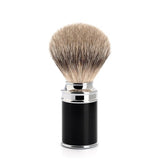 Muhle Traditional 31M106 Silvertip Fine Badger Brush Black Resin