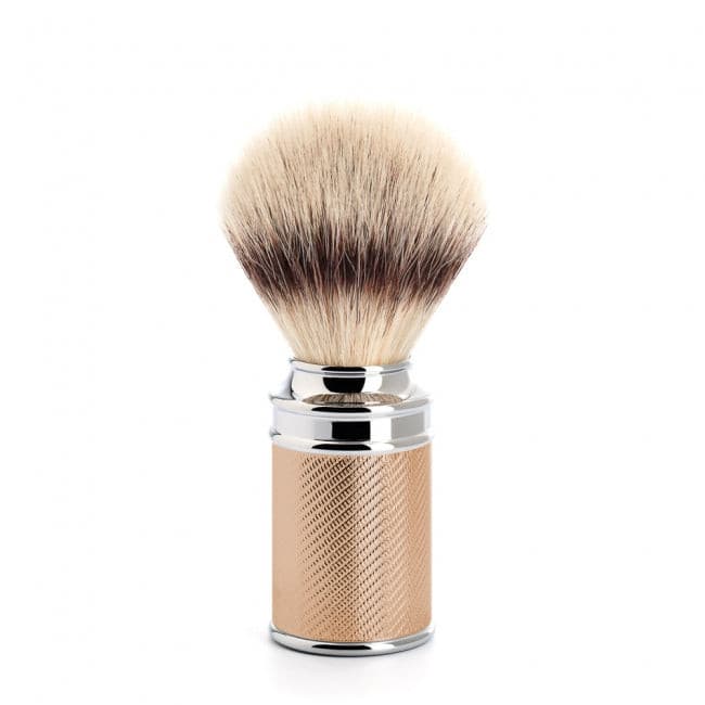 Muhle Traditional M89 Silvertip Fibre Brush Chrome Plated Rose Gold Metal
