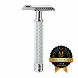 Muhle Traditional R41 Safety Razor Open Comb Chrome Plated Metal 41mm by 94mm