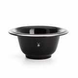 Muhle RN 16 Porcelain Shaving Bowl Black with Platinum Rim