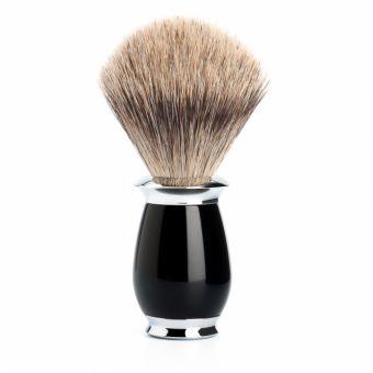 Muhle Puris t281 K 56Fine Badger Shaving Brush Black Resin