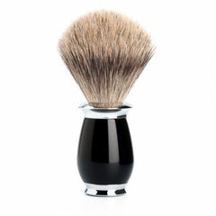 Muhle Puris t281 K 56Fine Badger Shaving Brush Black Resin