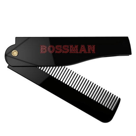 Bossman Set of 3 Acetate Beard Mustache Hair Combs