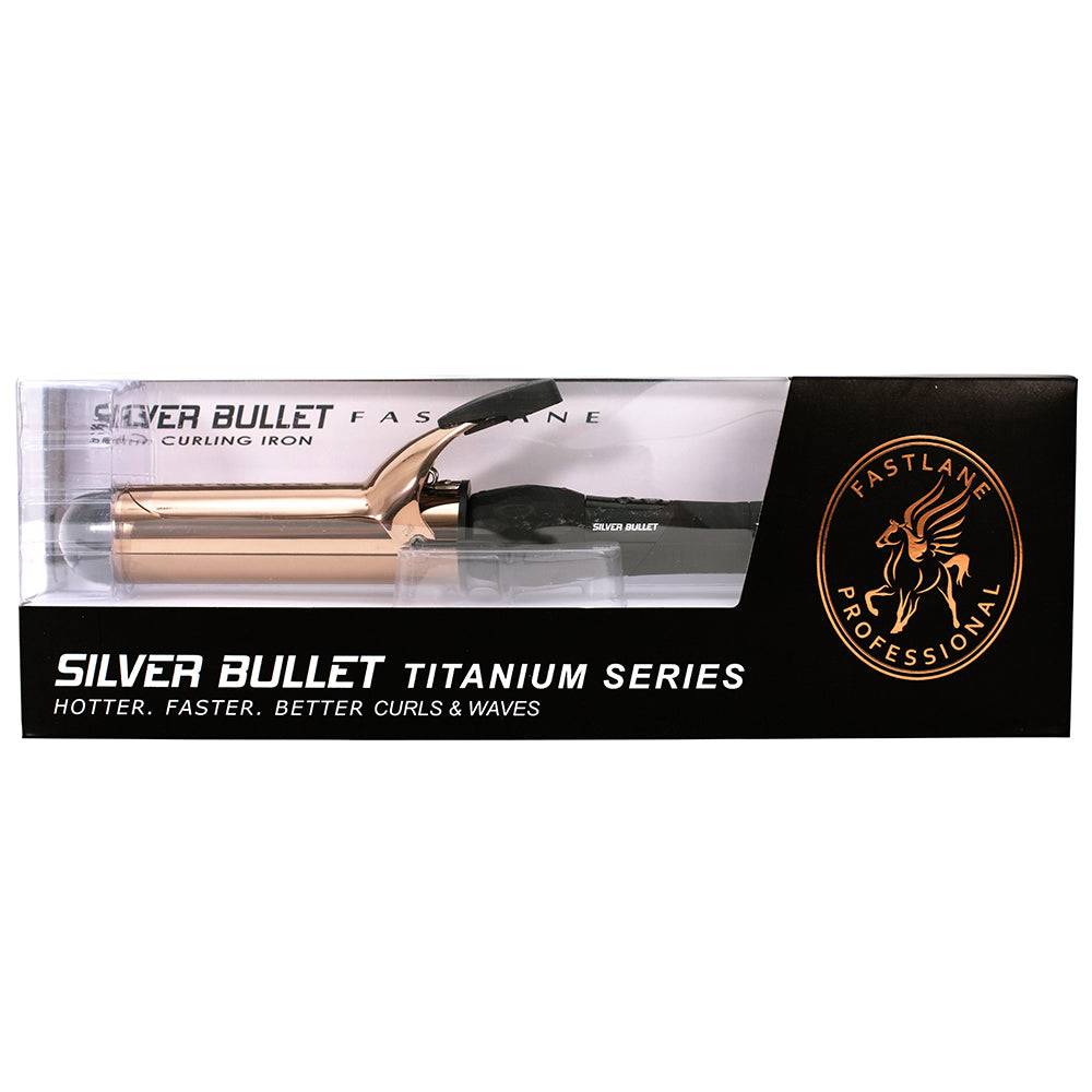 Silver Bullet Fastlane Titanium Regular Conical Curling Iron Rose Gold 13mm to 25mm