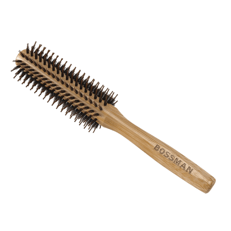 Bossman Round Boar & Nylon Bristle Hair Brush