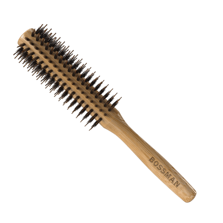 Bossman Round Boar & Nylon Bristle Hair Brush