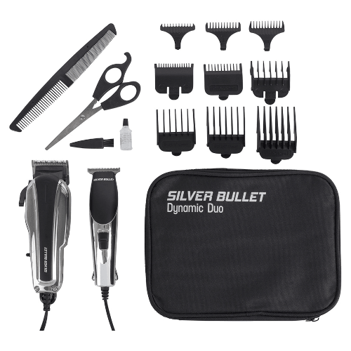 Silver Bullet Dynamic Duo Clipper & Trimmer Set.